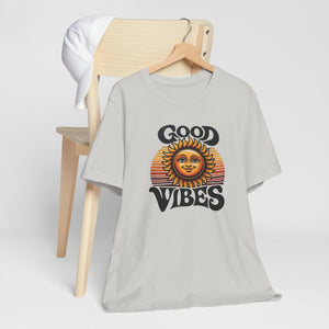 Good Vibes Retro Sun Tee Shirt