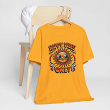 Load image into Gallery viewer, Happy Vibes Only Retro Sun Tee Shirt