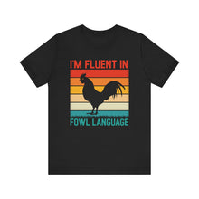 Load image into Gallery viewer, Humorous Fowl Language Rooster Retro Sunset Tee Shirt