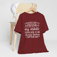 Load image into Gallery viewer, Funny Flipping You The Bird Quote Short Sleeve Tee Shirt