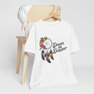 Dream On Dreamer Boho Hippie Dreamcatcher Tee Shirt