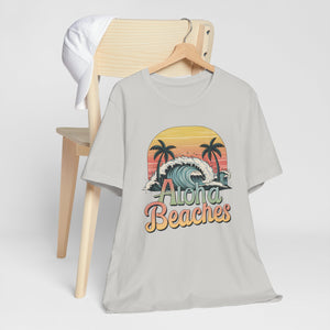 Aloha Beaches Ocean Wave Tee Shirt