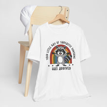 Load image into Gallery viewer, Your Little Ray Of Sarcastic Sunshine Racoon Tee Shirt