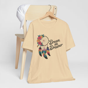 Dream On Dreamer Boho Hippie Dreamcatcher Tee Shirt