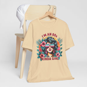 I'm An 80s Kinda Girl Retro Sunset Tee Shirt