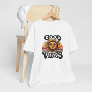 Good Vibes Retro Sun Tee Shirt