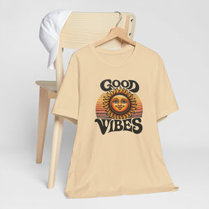 Good Vibes Retro Sun Tee Shirt