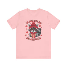 Load image into Gallery viewer, Cute Raccoon Chocolate Lover Tee Shirt For Valentine&#39;s Day