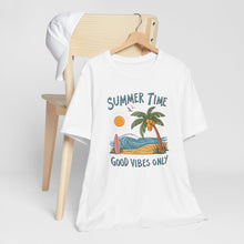 Load image into Gallery viewer, Summer Time Good Vibes Only Beach Lovers Tee Shirt