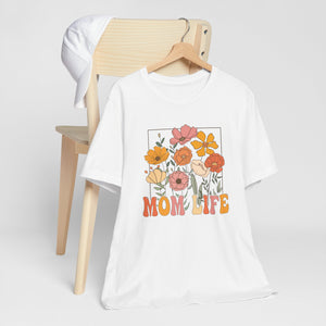 Mom Life Soft Floral Tee Shirt