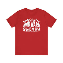 Load image into Gallery viewer, Sarcastic Awkward And Sweary Typography Tee Shirt