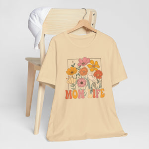 Mom Life Soft Floral Tee Shirt