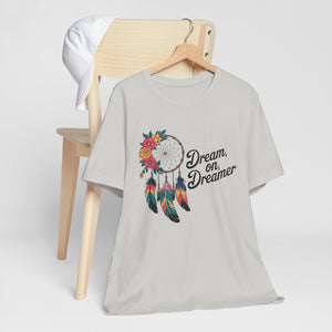 Dream On Dreamer Boho Hippie Dreamcatcher Tee Shirt