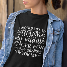 Load image into Gallery viewer, Funny Flipping You The Bird Quote Short Sleeve Tee Shirt