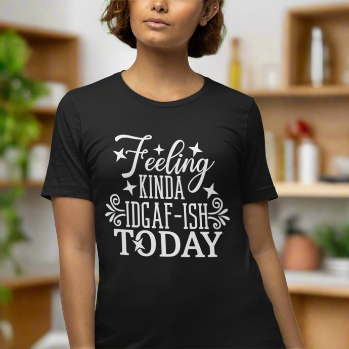 Care Free Day Typography Quote Short Sleeve Tee Shirt