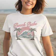 Load image into Gallery viewer, Beach Babe Ocean Wave Tee Shirt