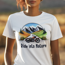 Load image into Gallery viewer, Ride Into Nature Tee Shirt For Motorcycle Lovers