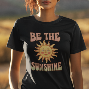 Be The Sunshine Vintage Sun Positive Vibe Tee Shirt